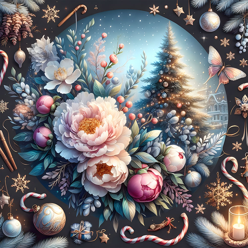 Diamond Painting - Full Round - Christmas tree (40*40CM)