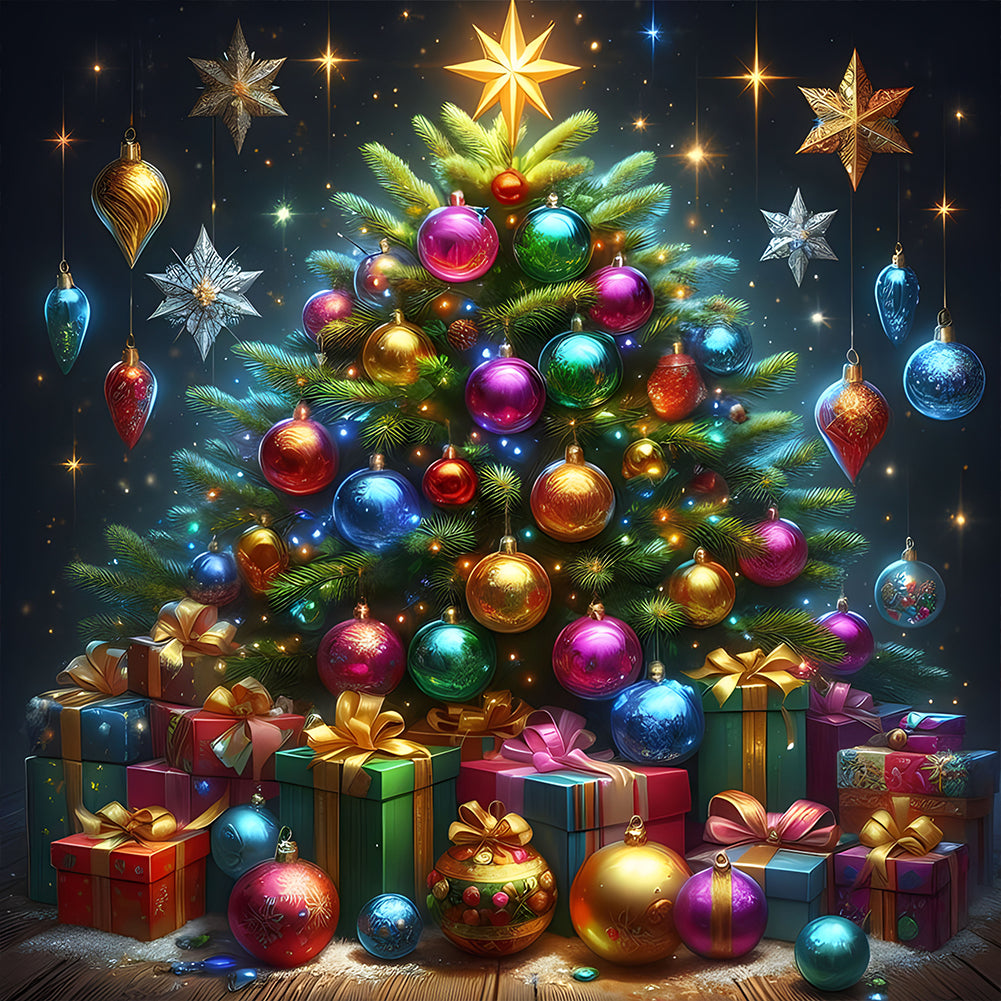 Diamond Painting - Full Round - Christmas tree (40*40CM)