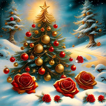 Load image into Gallery viewer, Diamond Painting - Full Round - Christmas tree (40*40CM)
