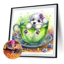Load image into Gallery viewer, Diamond Painting - Full Round - Juice cup puppy (40*40CM)
