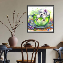 Load image into Gallery viewer, Diamond Painting - Full Round - Juice cup puppy (40*40CM)
