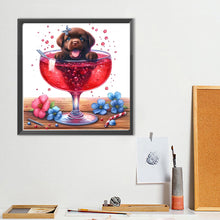 Load image into Gallery viewer, Diamond Painting - Full Round - Juice cup puppy (40*40CM)
