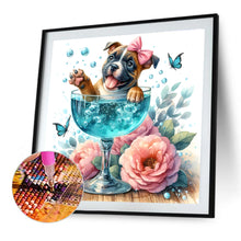 Load image into Gallery viewer, Diamond Painting - Full Round - Juice cup puppy (40*40CM)
