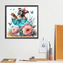 Load image into Gallery viewer, Diamond Painting - Full Round - Juice cup puppy (40*40CM)
