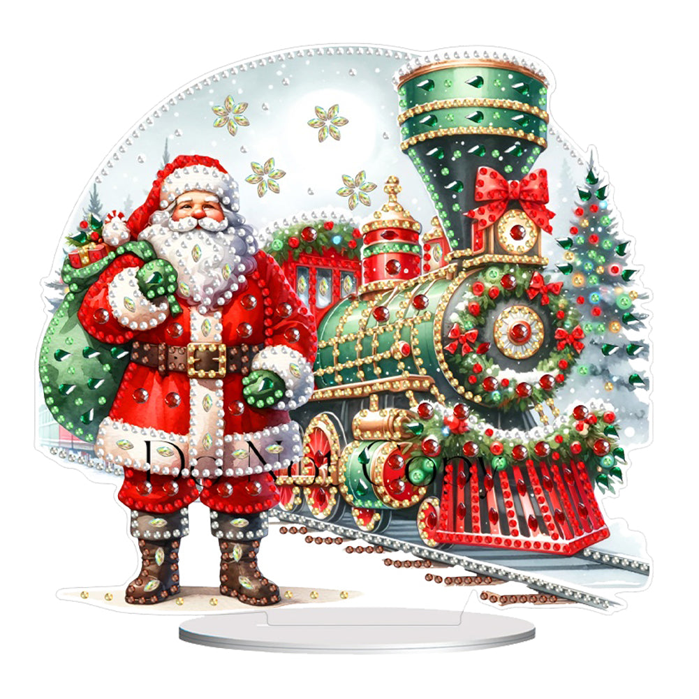 Acrylic Christmas Cardinal Diamond Painting Desktop Decors for Home Office Decor