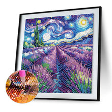 Load image into Gallery viewer, Diamond Painting - Partial Special Shaped - Lavender starry sky (30*30CM)
