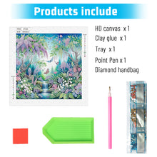 Load image into Gallery viewer, Diamond Painting - Partial Special Shaped - Butterfly flower forest landscape (30*30CM)
