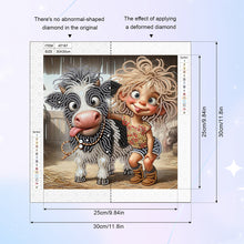 Load image into Gallery viewer, Diamond Painting - Partial Special Shaped - Cute children (30*30CM)

