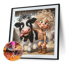 Load image into Gallery viewer, Diamond Painting - Partial Special Shaped - Cute children (30*30CM)

