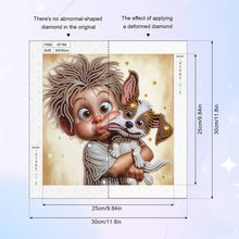 Load image into Gallery viewer, Diamond Painting - Partial Special Shaped - Cute children (30*30CM)
