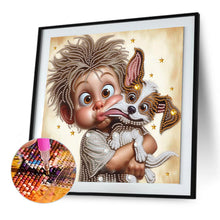 Load image into Gallery viewer, Diamond Painting - Partial Special Shaped - Cute children (30*30CM)
