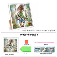 Load image into Gallery viewer, Diamond Painting - Partial Special Shaped - Cute children (30*30CM)
