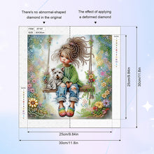 Load image into Gallery viewer, Diamond Painting - Partial Special Shaped - Cute children (30*30CM)

