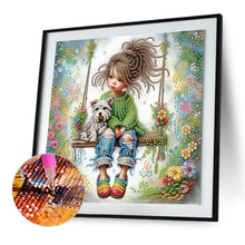 Load image into Gallery viewer, Diamond Painting - Partial Special Shaped - Cute children (30*30CM)

