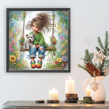 Load image into Gallery viewer, Diamond Painting - Partial Special Shaped - Cute children (30*30CM)
