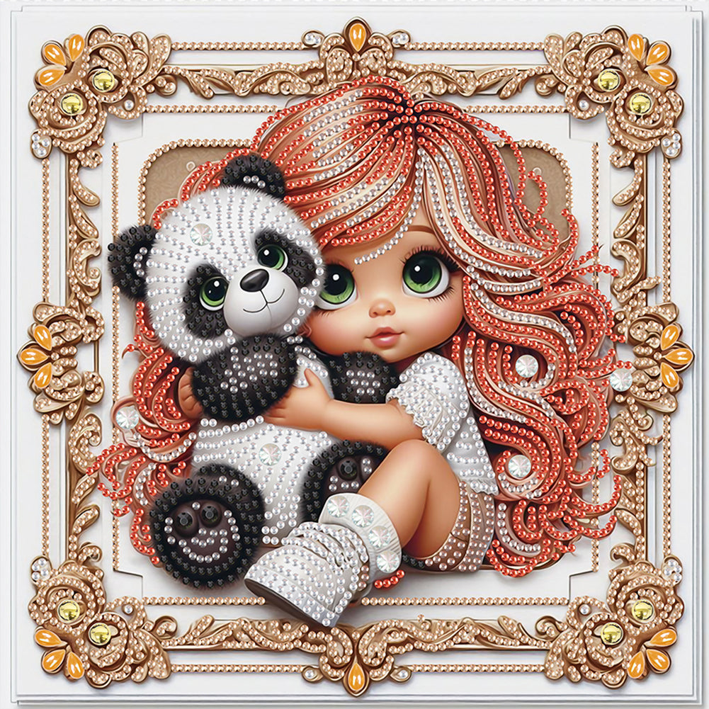 Diamond Painting - Partial Special Shaped - Cute children (30*30CM)