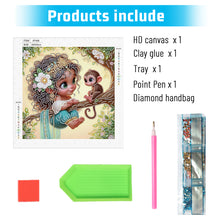 Load image into Gallery viewer, Diamond Painting - Partial Special Shaped - Cute children (30*30CM)
