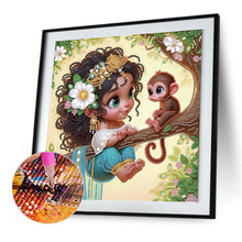 Load image into Gallery viewer, Diamond Painting - Partial Special Shaped - Cute children (30*30CM)
