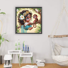 Load image into Gallery viewer, Diamond Painting - Partial Special Shaped - Cute children (30*30CM)
