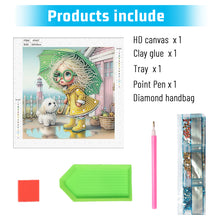 Load image into Gallery viewer, Diamond Painting - Partial Special Shaped - Cute children (30*30CM)
