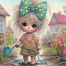 Load image into Gallery viewer, Diamond Painting - Partial Special Shaped - Cute children (30*30CM)
