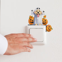 Load image into Gallery viewer, 4Pcs Acrylic Cute Cartoon 5D DIY Diamond Wall Switch Sticker for Wall Decoration
