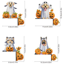 Load image into Gallery viewer, 4Pcs Acrylic Cute Cartoon 5D DIY Diamond Wall Switch Sticker for Wall Decoration
