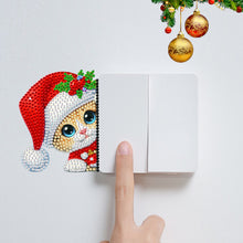 Load image into Gallery viewer, 4Pcs Acrylic Cute Cartoon 5D DIY Diamond Wall Switch Sticker for Wall Decoration
