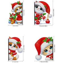 Load image into Gallery viewer, 4Pcs Acrylic Cute Cartoon 5D DIY Diamond Wall Switch Sticker for Wall Decoration
