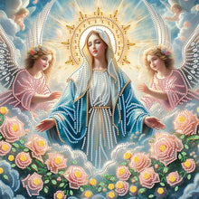 Load image into Gallery viewer, Diamond Painting - Partial Special Shaped - Religious Jesus Mother (40*40CM)
