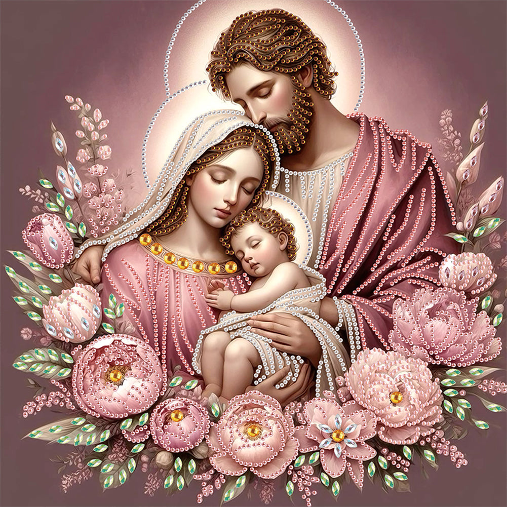 Diamond Painting - Partial Special Shaped - Religious Jesus Mother (40*40CM)