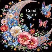 Load image into Gallery viewer, Diamond Painting - Partial Special Shaped - Crescent butterfly (40*40CM)
