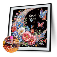 Load image into Gallery viewer, Diamond Painting - Partial Special Shaped - Crescent butterfly (40*40CM)
