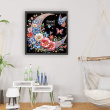 Load image into Gallery viewer, Diamond Painting - Partial Special Shaped - Crescent butterfly (40*40CM)
