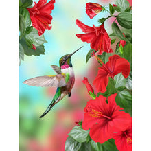 Load image into Gallery viewer, 4pcs Round Diamond Painting Set - Flower series (30*40CM)

