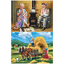 Load image into Gallery viewer, 2pcs Round Diamond Painting Set - Farm life series (40*30CM)
