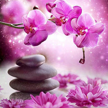 Load image into Gallery viewer, 4pcs Round Diamond Painting Set - Flowers and nature (30*30CM)
