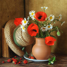 Load image into Gallery viewer, 4pcs Round Diamond Painting Set - Flowers and nature (30*30CM)
