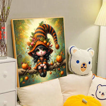 Load image into Gallery viewer, Diamond Painting - Full Round - Pumpkin witch (40*40CM)
