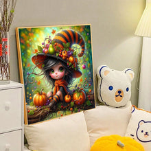 Load image into Gallery viewer, Diamond Painting - Full Round - Pumpkin witch (40*40CM)
