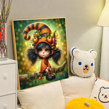 Load image into Gallery viewer, Diamond Painting - Full Round - Pumpkin witch (40*40CM)
