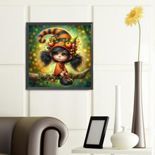 Load image into Gallery viewer, Diamond Painting - Full Round - Pumpkin witch (40*40CM)
