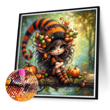 Load image into Gallery viewer, Diamond Painting - Full Round - Pumpkin witch (40*40CM)

