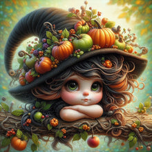 Load image into Gallery viewer, Diamond Painting - Full Round - Pumpkin witch (40*40CM)
