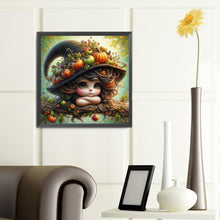 Load image into Gallery viewer, Diamond Painting - Full Round - Pumpkin witch (40*40CM)
