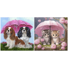 Load image into Gallery viewer, 2pcs Round Diamond Painting Set - Animal (40*40CM)
