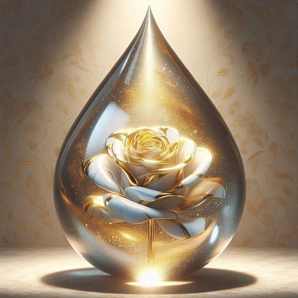Diamond Painting - Full Round - Spotlight rose (40*40CM)