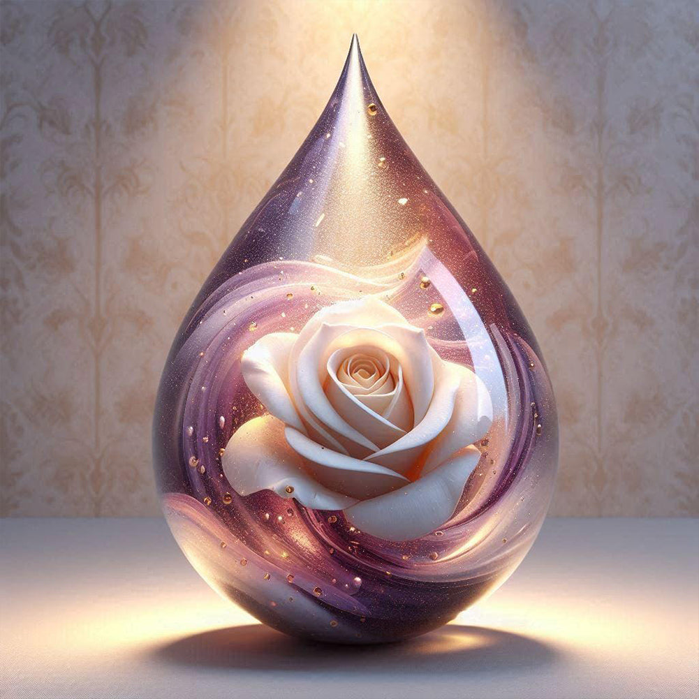 Diamond Painting - Full Round - Spotlight rose (40*40CM)