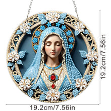 Load image into Gallery viewer, Acrylic Special Shape Holy Mother Diamond Painting Decor for Garden Window Decor
