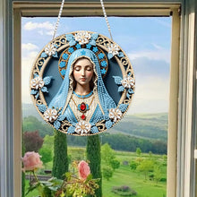 Load image into Gallery viewer, Acrylic Special Shape Holy Mother Diamond Painting Decor for Garden Window Decor
